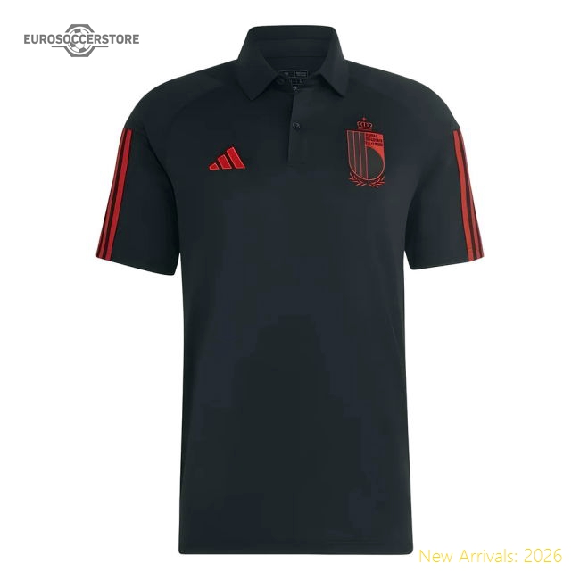 2022-2023 Belgium Polo Shirt (Black)-Vantage Point Soccer