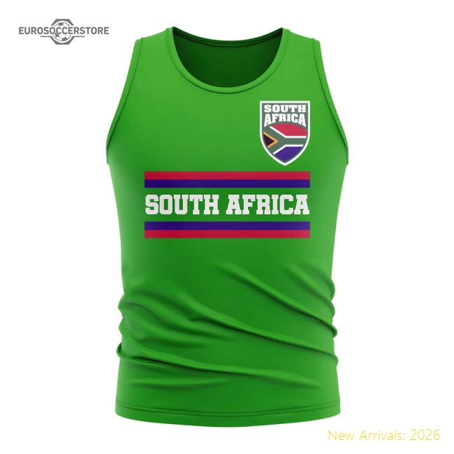 South Africa Core Football Country Sleeveless Tee (Green)-Football Shirts Shop