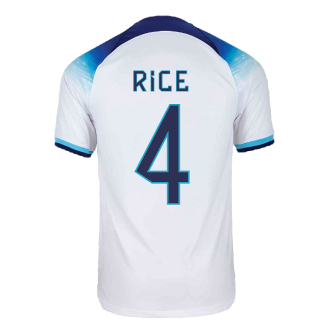 2022-2023 England Home Shirt (RICE 4)-Football Shirts Shop