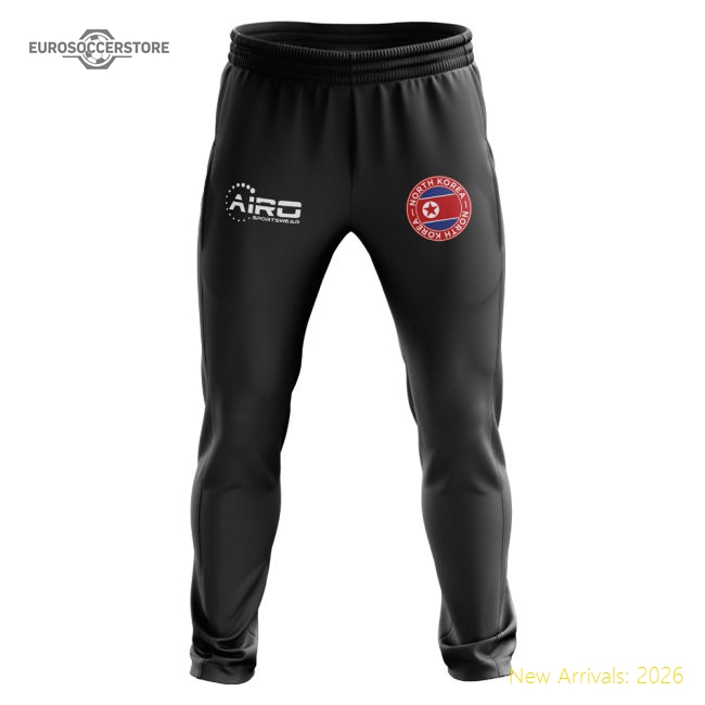 North Korea Concept Football Training Pants (Black)-Vantage Point Soccer