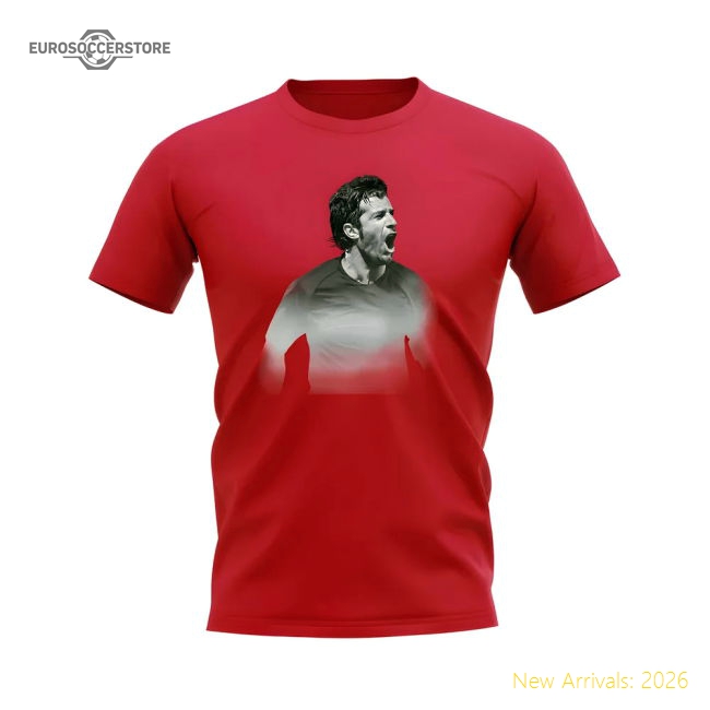 Luis Figo Portugal Legend T-Shirt (Red)-Vantage Point Soccer