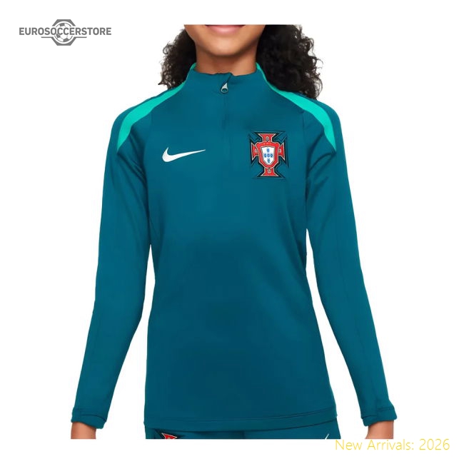 2024-2025 Portugal Dri-FIT Strike Drill Top (Teal) - Kids-Vantage Point Soccer