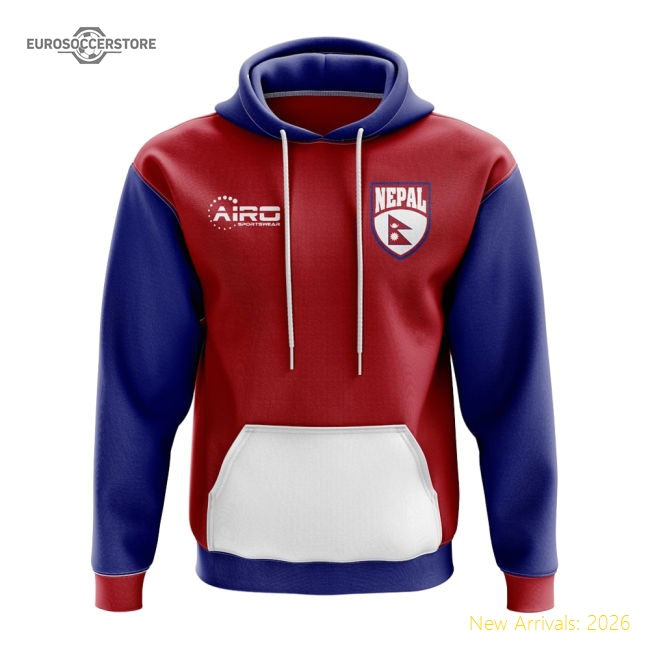 Nepal Concept Country Football Hoody (Red)-Vantage Point Soccer