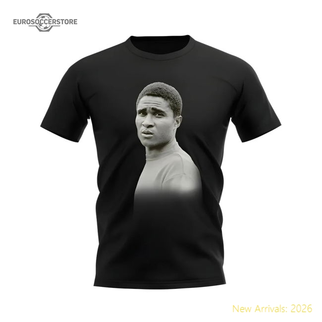 Eusebio Portugal Legend T-Shirt (Black)-Vantage Point Soccer