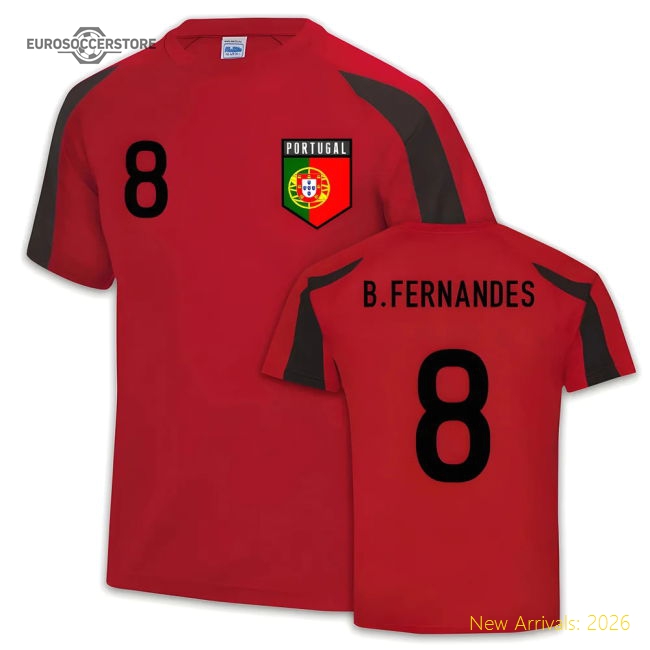 Portugal Sports Jersey Training (Bruno Fernandes 8)-Vantage Point Soccer