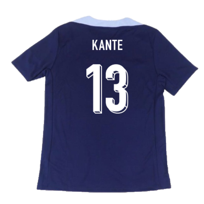 2024-2025 France Dri-Fit Strike Training Shirt (Navy) (Kante 13)-Vantage Point Soccer