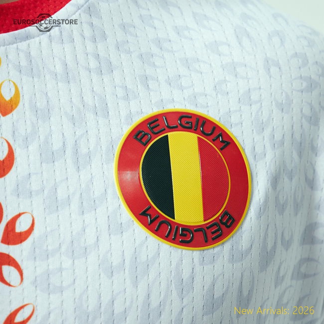 Belgium Legacy Football Jersey White (Wolvate) Adult Short Sleeve-Vantage Point Soccer