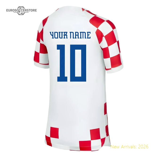 2022-2023 Croatia Home Shirt (Kids) (Your Name)-Vantage Point Soccer
