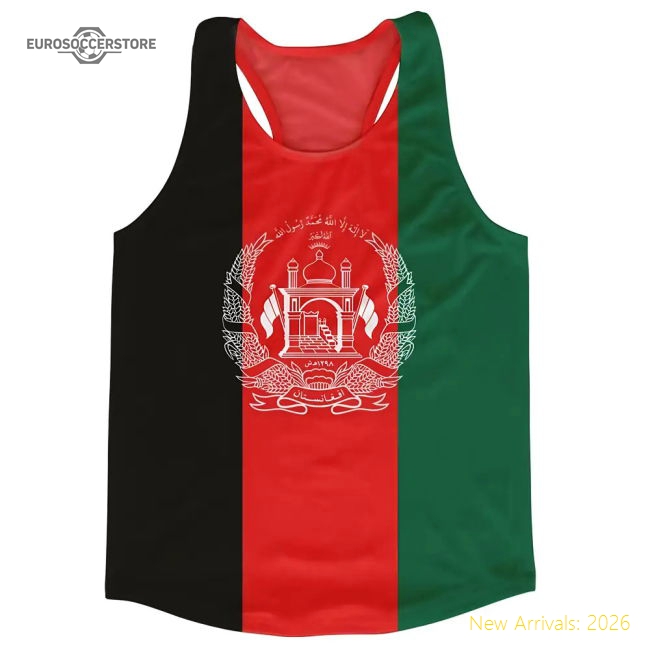 Afghanistan Flag Running Vest-The Soccer Shirt Hub