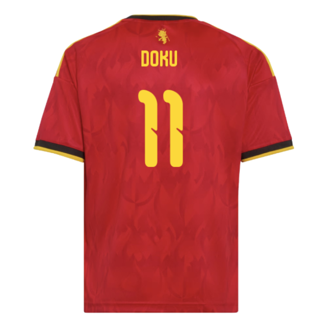 2026-2027 Belgium Home Shirt (Kids) (Doku 11)-Vantage Point Soccer
