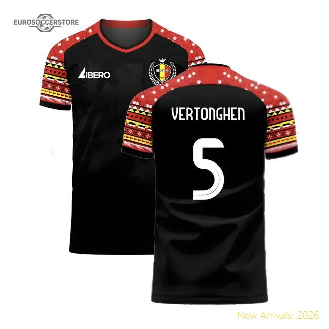 Belgium 2024-2025 Away Concept Football Kit (Libero) (7-8y) (BNWT) (Vertonghen 5)-Vantage Point Soccer