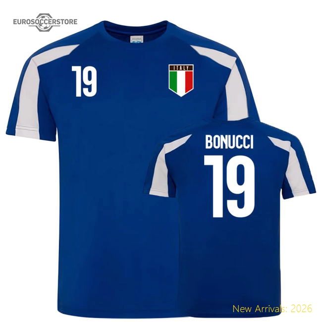 Italy Sports Training Jersey (Bonucci 19)-Vantage Point Soccer