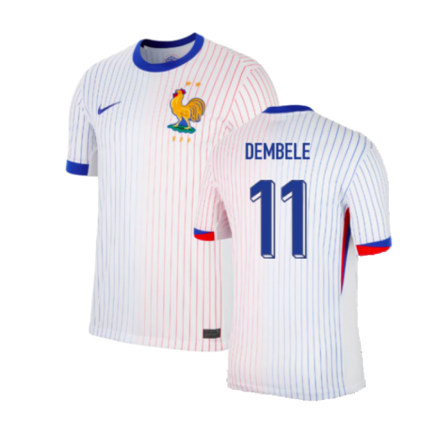 2024-2025 France Away Shirt (Dembele 11)-Vantage Point Soccer