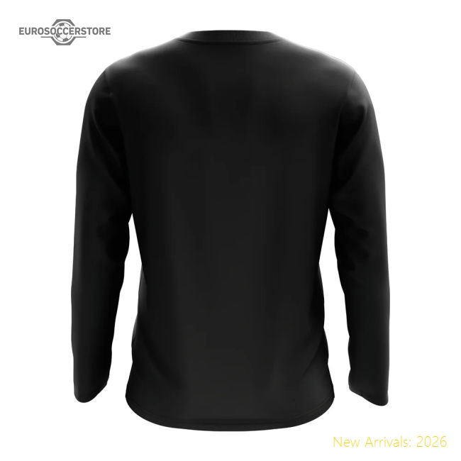 Bulgaria Core Football Country Long Sleeve T-Shirt (Black)-Vantage Point Soccer