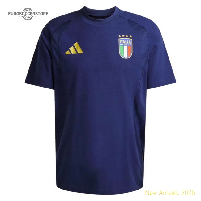 2026-2027 Italy Tiro Travel Tee (Blue)-Vantage Point Soccer