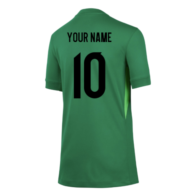 2025-2026 England WEC Goalkeeper Shirt (Green) - Kids (Your Name)-Vantage Point Soccer