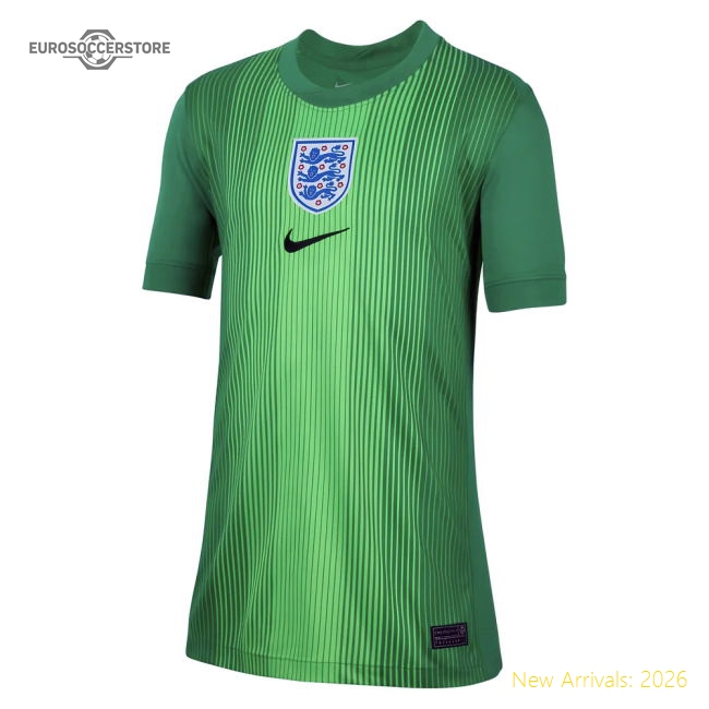 2025-2026 England WEC Goalkeeper Shirt (Green) - Kids (Moorhouse 13)-Vantage Point Soccer