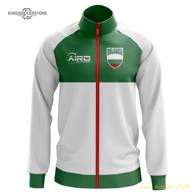 Bulgaria Concept Football Track Jacket (White)-Vantage Point Soccer