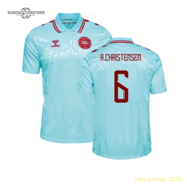 2024-2025 Denmark Away Shirt (A.Christensen 6)-Vantage Point Soccer