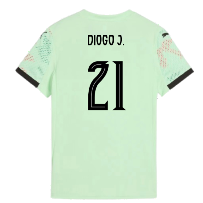 2025-2026 Portugal Womens Team Away Shirt (Ladies) (Diogo J. 21)-Vantage Point Soccer