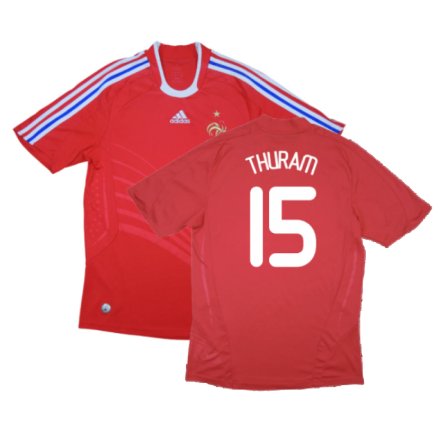 France 2008-10 Away Shirt ((Excellent) XL) (Thuram 15)-Vantage Point Soccer