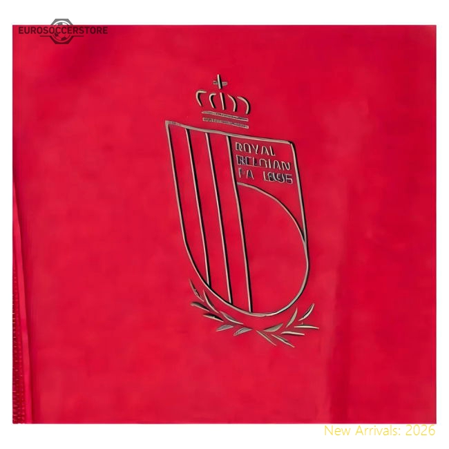 2024-2025 Belgium Travel Full Zip Hoody (Burgundy)-Vantage Point Soccer