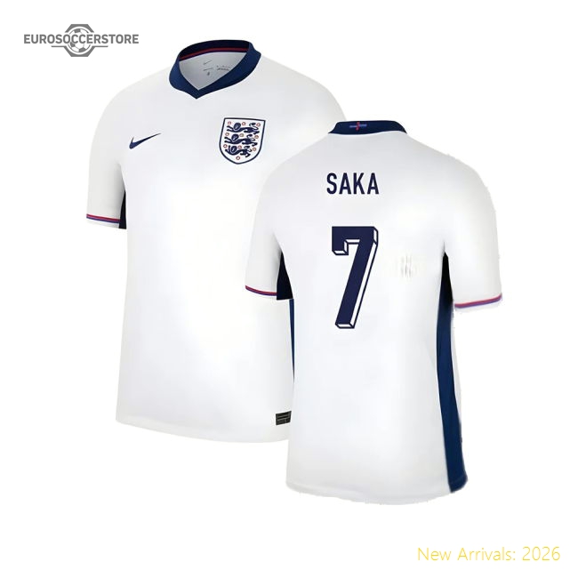 2024-2025 England Home Shirt (Saka 7)-Football Shirts Shop