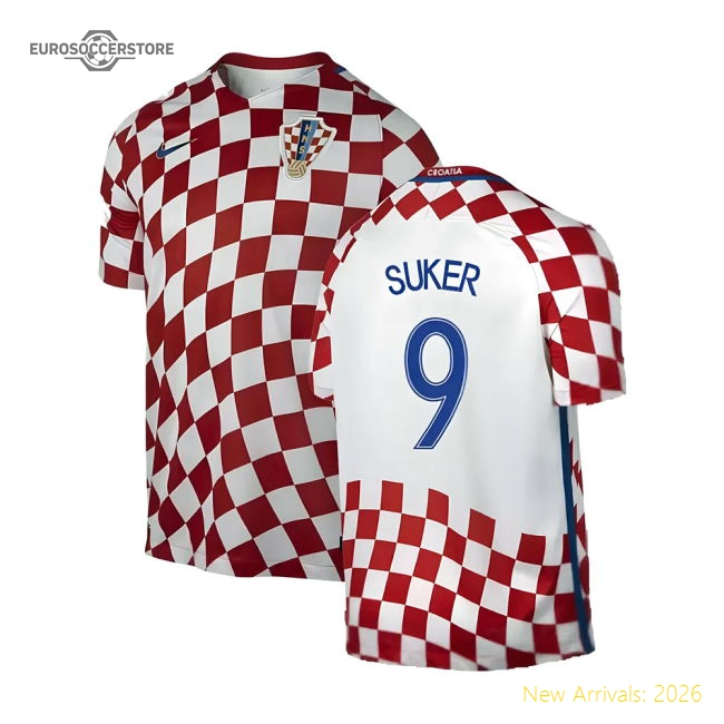 Croatia 2016-17 Home Shirt ((Very Good) XXL) (Suker 9)-Vantage Point Soccer