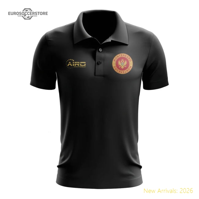 Montenegro Polo (Black) Premium Jersey For True Football Fans-PitchVibe Kits