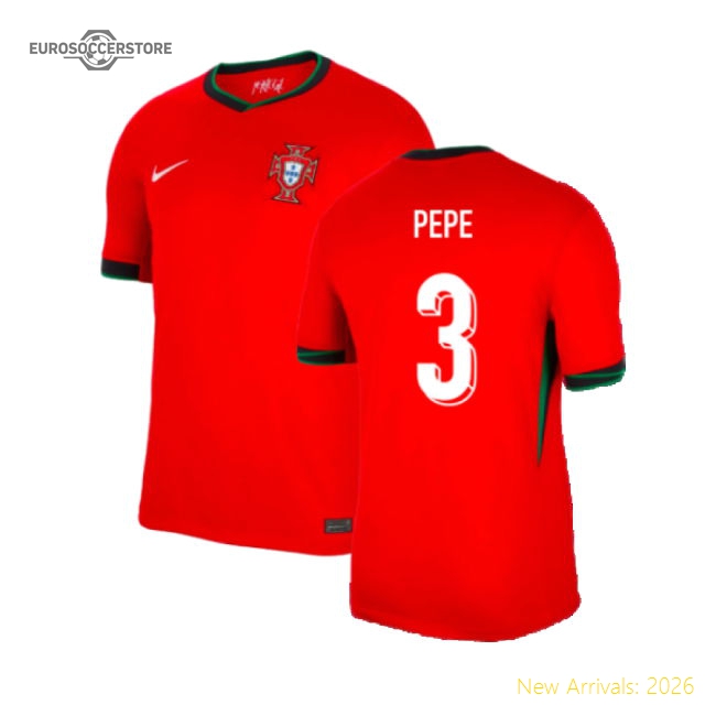 2024-2025 Portugal Home Shirt (Pepe 3)-Vantage Point Soccer