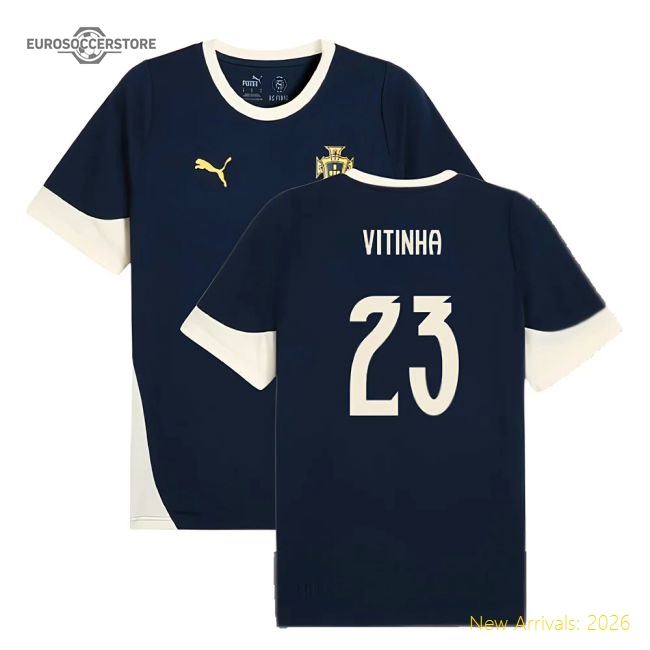 2025-2026 Portugal Training Jersey (Persian Blue) (Vitinha 23)-Vantage Point Soccer