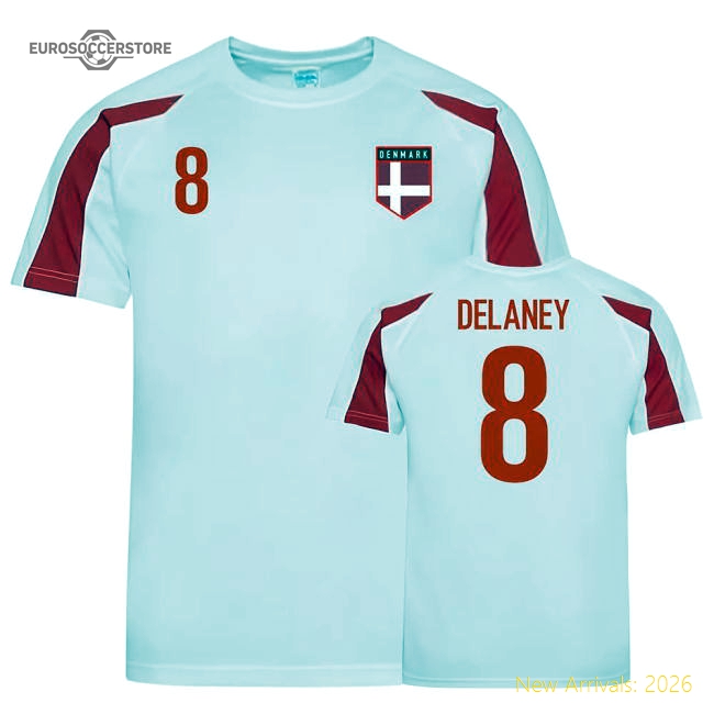 Denmark Sports Training Jersey (Delaney 8)-Vantage Point Soccer