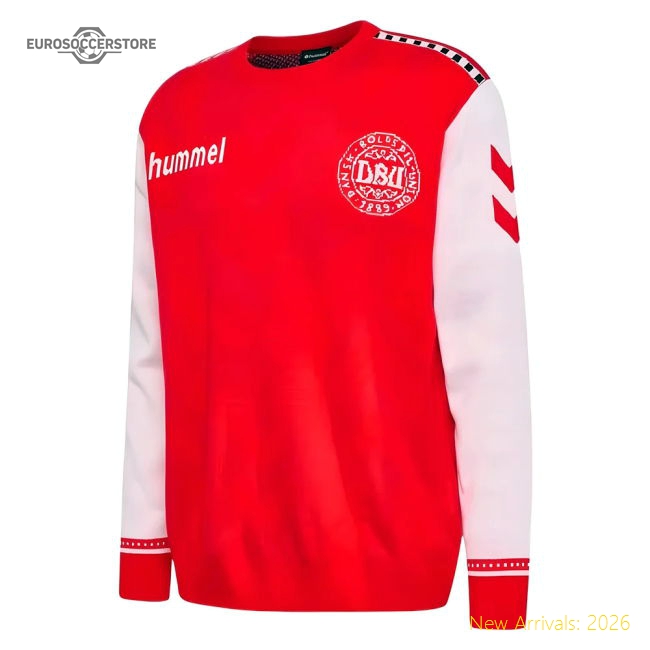 2024-2025 Denmark Fan 96 Christmas Jumper (Red)-Vantage Point Soccer
