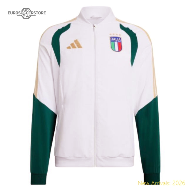 2026-2027 Italy Presentation Jacket (White)-Vantage Point Soccer