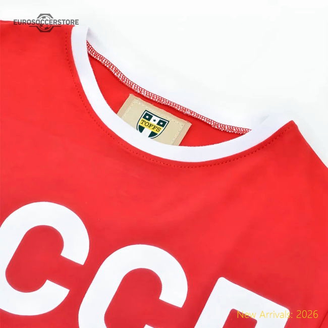 Soviet Union (CCCP) 12th Man T-Shirt - Red/White Ringer-Vantage Point Soccer