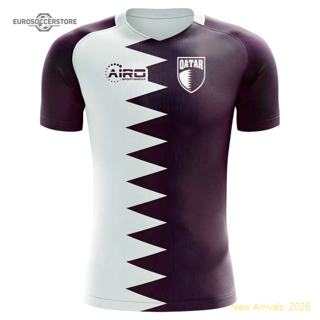 2025-2026 Qatar Home Concept Football Shirt - Womens-Vantage Point Soccer