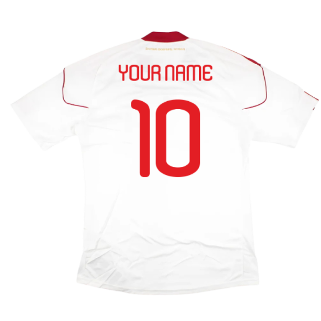 2010-2011 Denmark Away Shirt (Your Name)-Vantage Point Soccer