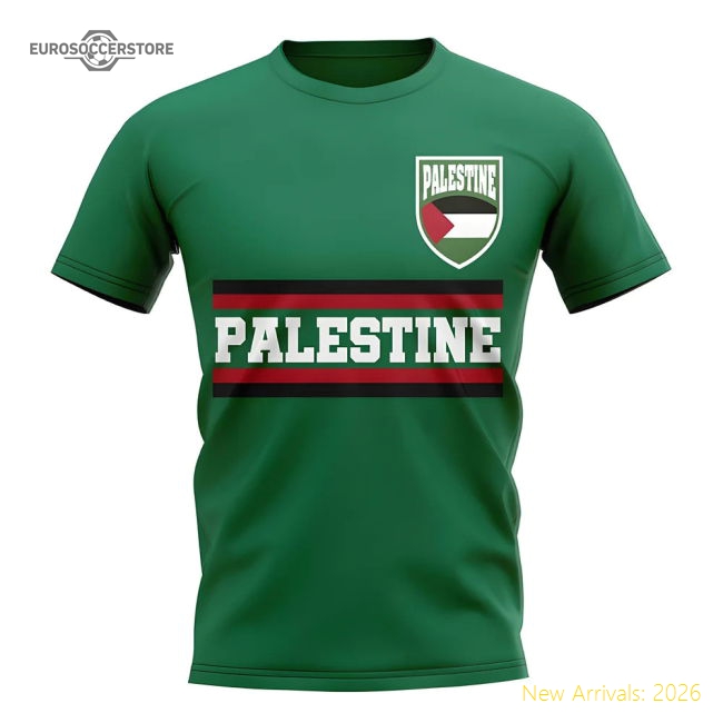 Palestine Core Football Country T-Shirt (Green)-Vantage Point Soccer