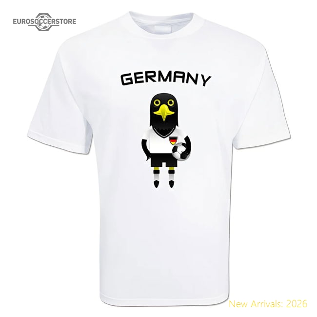 Germany Mascot Soccer T-shirt-Vantage Point Soccer