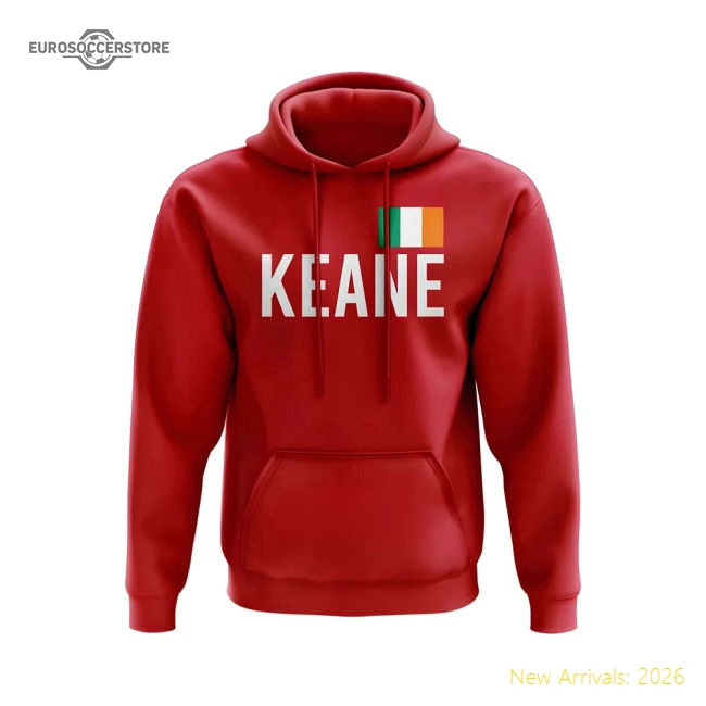 Roy Keane Ireland Hoody (Red)-Vantage Point Soccer