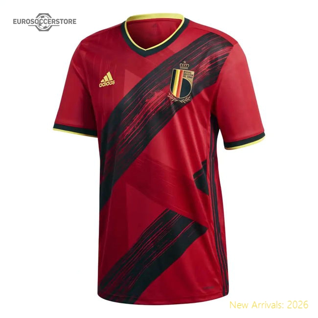2020-2021 Belgium Home Adidas Football Shirt (TIELEMANS 8)-Vantage Point Soccer