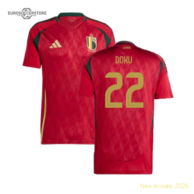 2024-2025 Belgium Home Shirt (Doku 22)-Vantage Point Soccer