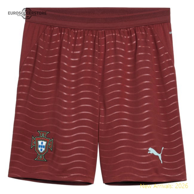 2026-2027 Portugal Home Shorts (Red)-Vantage Point Soccer