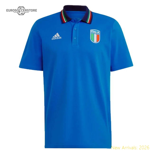 2023-2024 Italy Polo Shirt (Blue)-Vantage Point Soccer