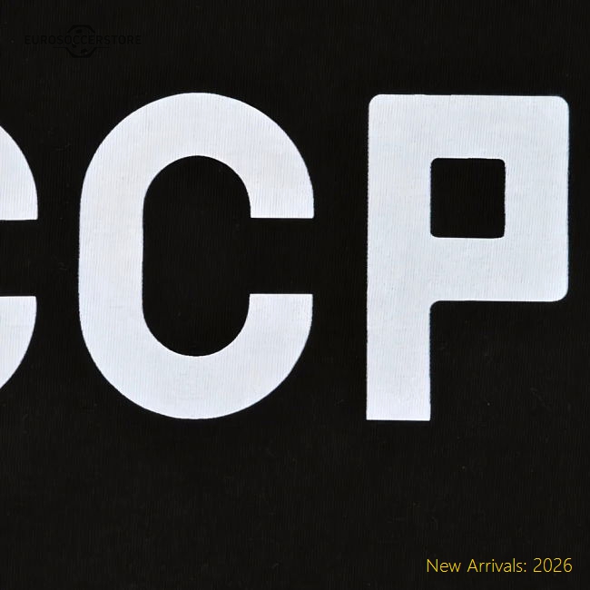 Soviet Union (CCCP) 12th Man T-Shirt - Black/White Ringer-Vantage Point Soccer