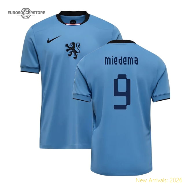 2025-2026 Netherlands Womens Team Away Shirt (Kids) (Miedema 9)-Vantage Point Soccer