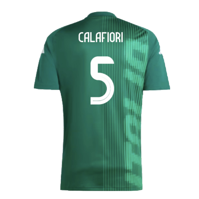 2024-2025 Italy Pre-Match Shirt (Green) (CALAFIORI 5)-Vantage Point Soccer
