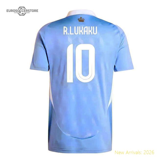 2024-2025 Belgium Away Shirt (R.Lukaku 10)-Vantage Point Soccer