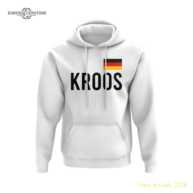 Toni Kroos Germany Name Hoody (White)-Vantage Point Soccer