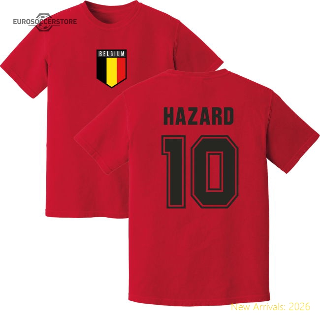 Hazard Belgium Training Jersey (Red)-Vantage Point Soccer